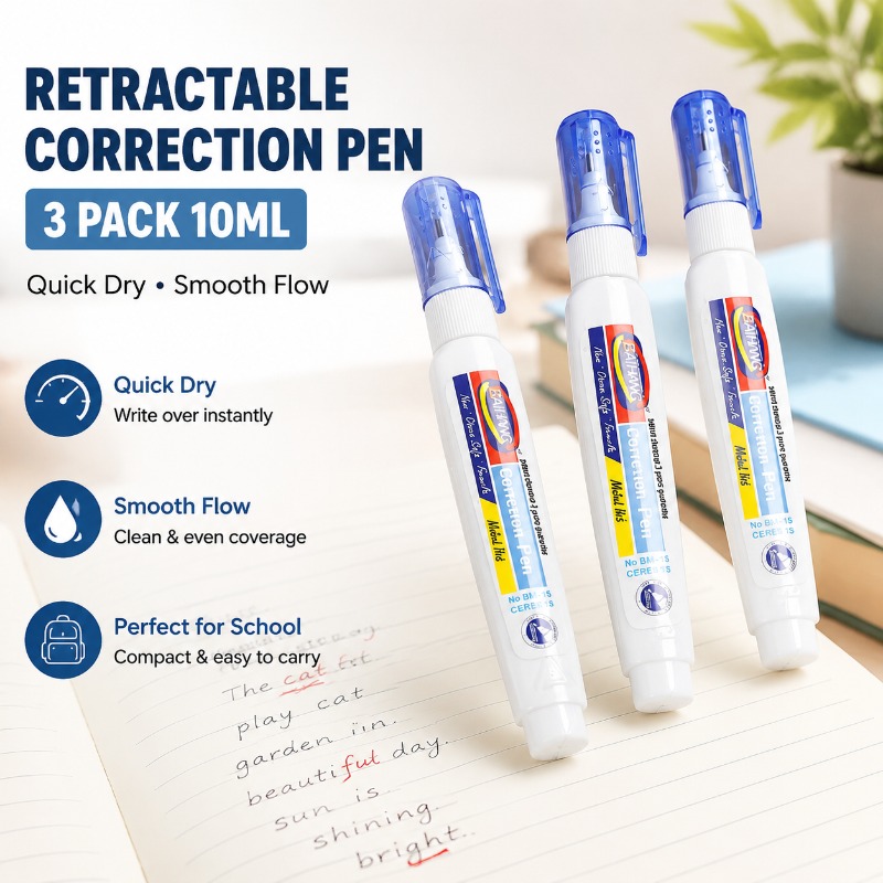 Correction Pen Fine - Quick Dry Correction Fluid White Out