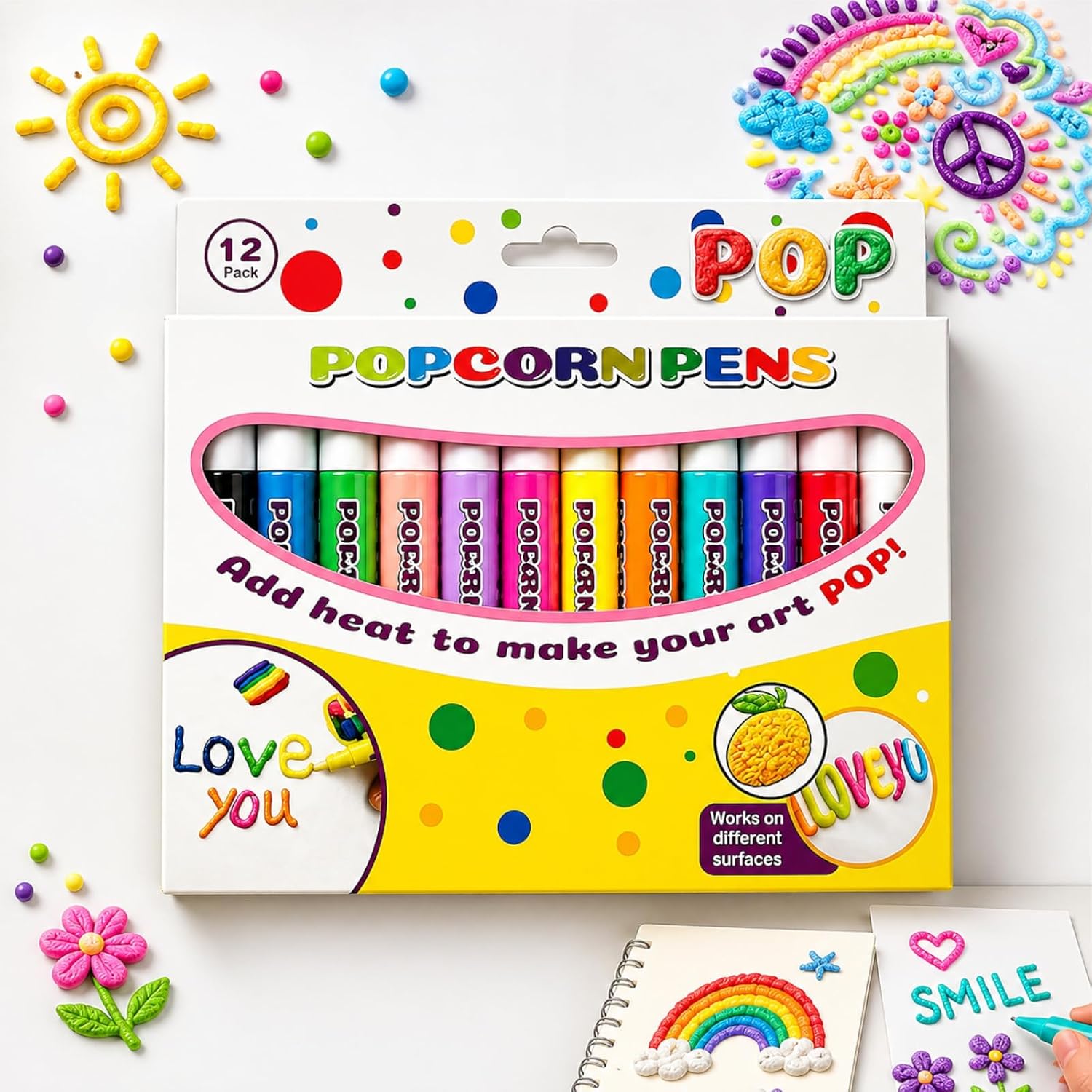 Copic Marker Sketch - Magic Puffy Popcorn Pens 3D Puffy