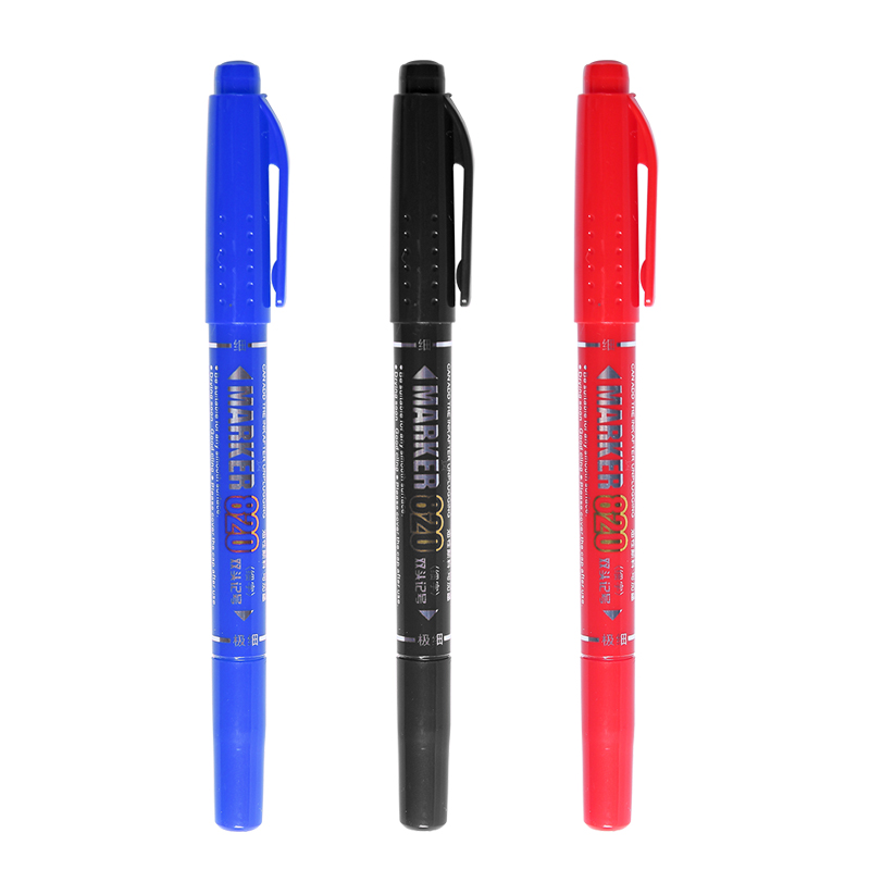 1pcs Dual Side Marker Pens Bla - Correction Pen Fine recension och pris