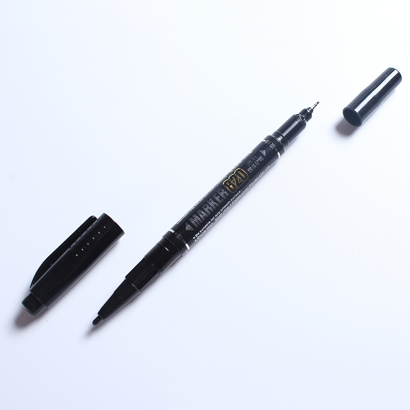 1pcs Dual Side Marker Pens Bla - Correction Pen Fine recension och pris