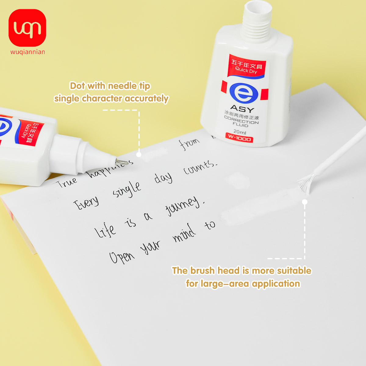 WQN Quick-Dry Correction Fluid - Correction Pen Fine recension och pris