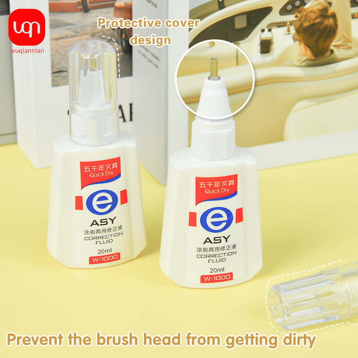 WQN Quick-Dry Correction Fluid - Correction Pen Fine recension och pris