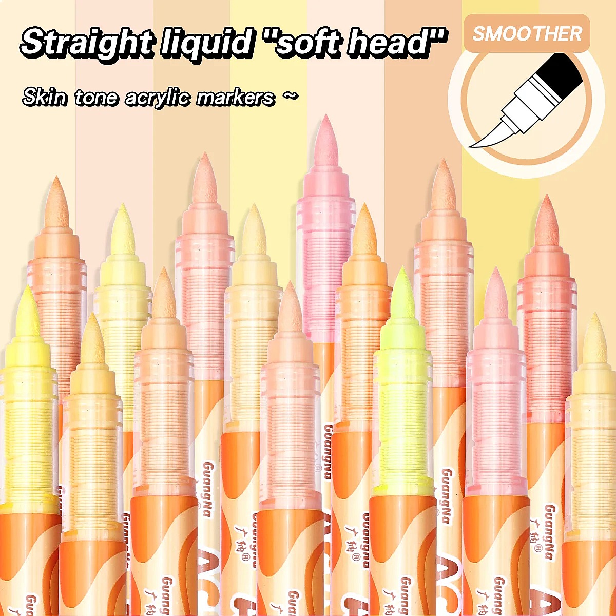 GuangNa 72 Colors Soft Brush A - Copic Marker Sketch recension och pris