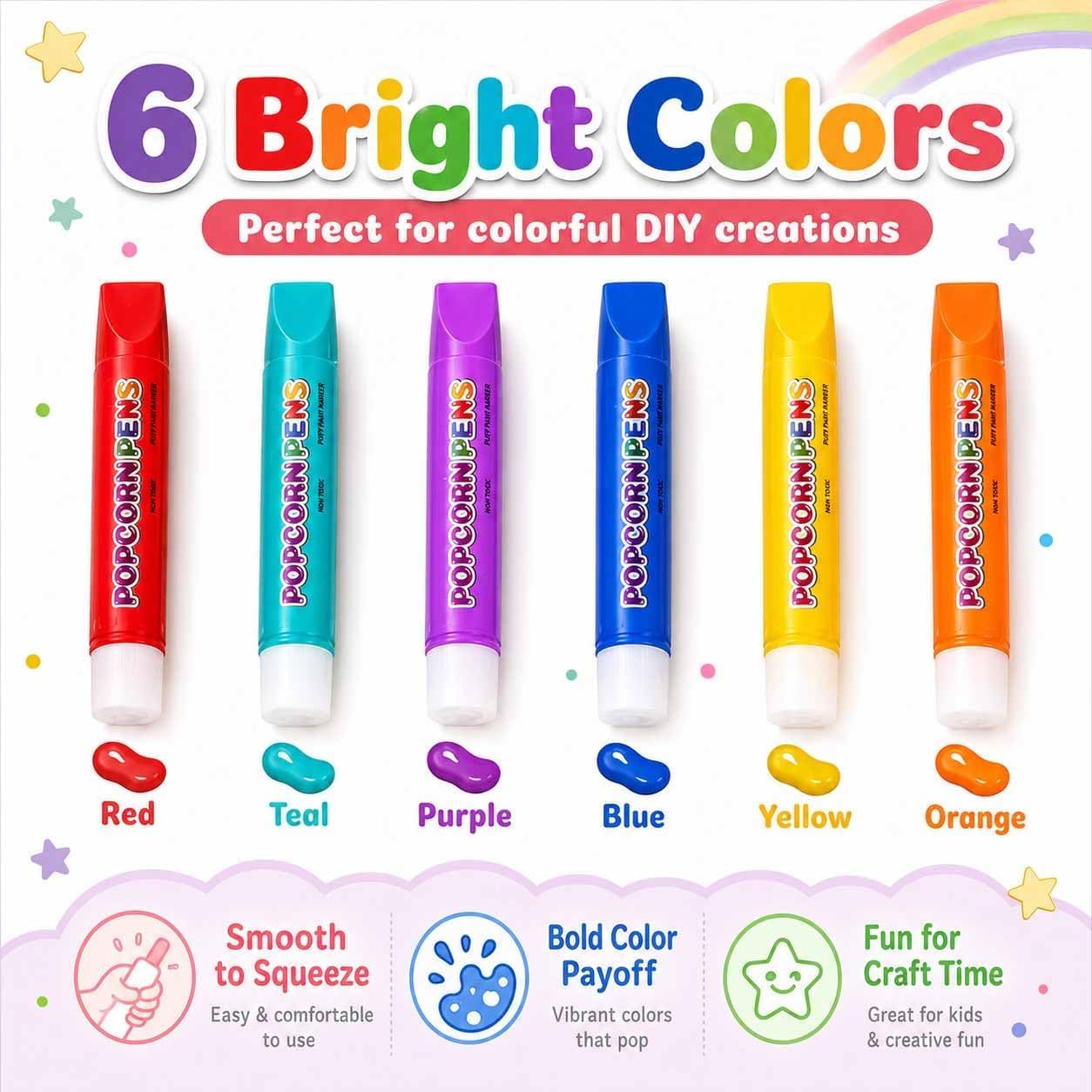 Magic Puffy Popcorn Pens 3D Pu - Copic Marker Sketch recension och pris