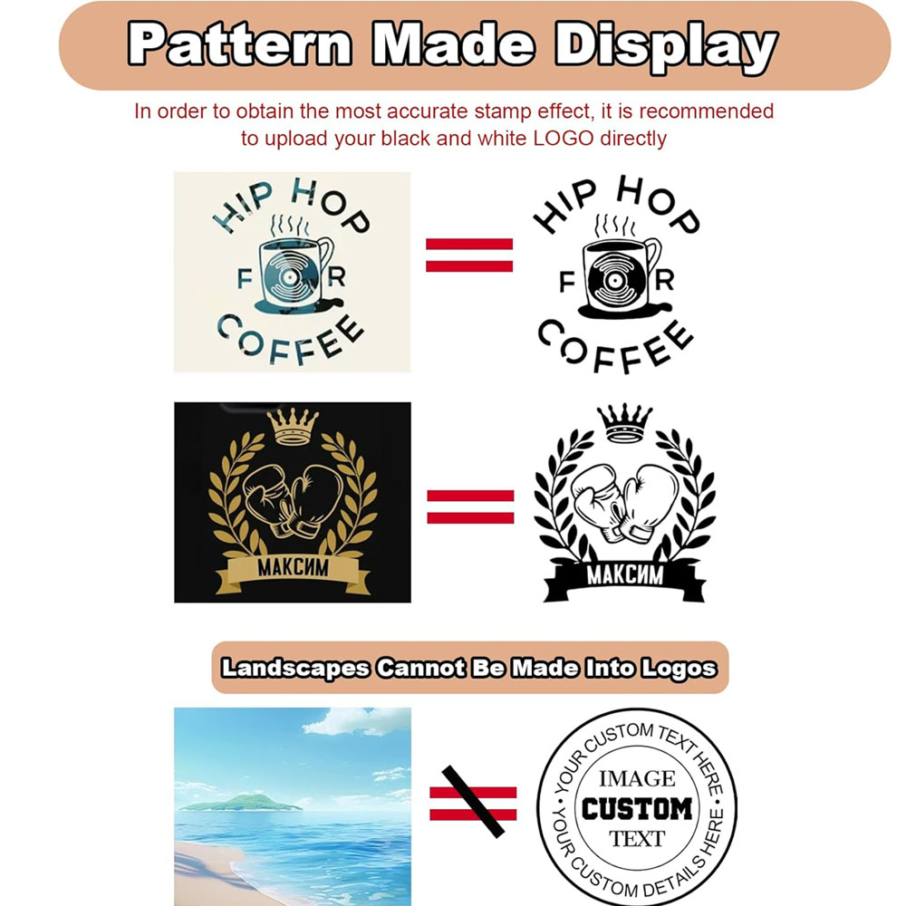 Personalized LOGO Self-inking  - Rubber Date Stamp recension och pris